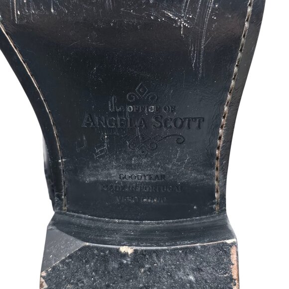 The Office of Angela Scott Ms. Arzner Slip On Black Oxford Leather Loafer EU 39 - Picture 10 of 12